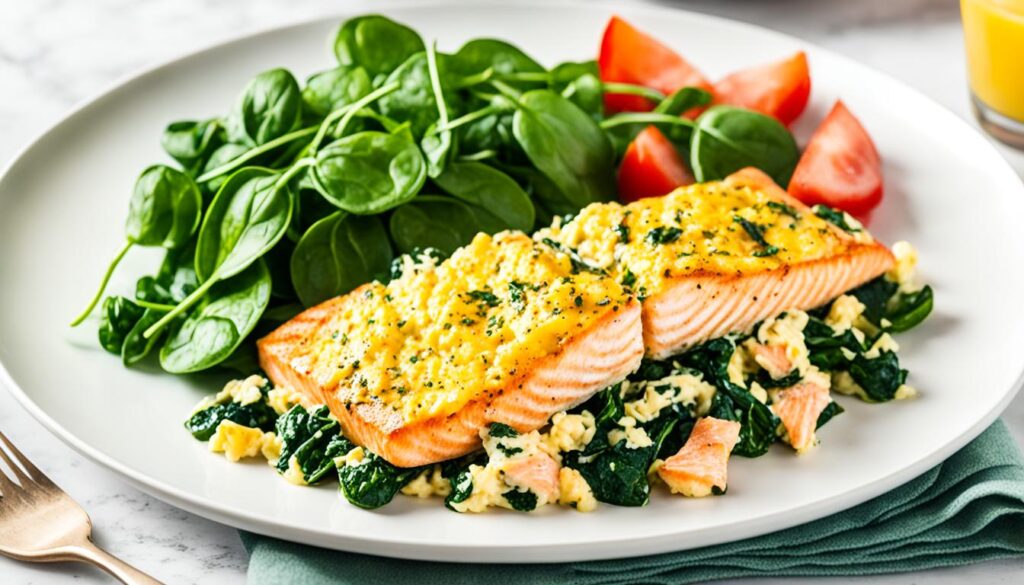 Poached Salmon Breakfast Bowl