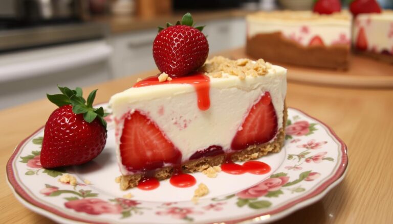 strawberry crunch cheesecake recipe